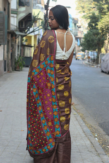 Lambani Shibori Silk Saree